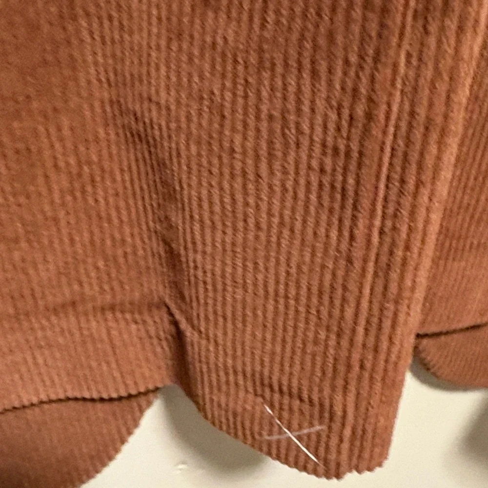 Stafford Chocolate Brown Stretch Comfort Slim Fit Corduroy Sport Coat 46 Reg BN